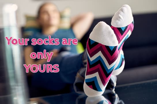 Do not share socks